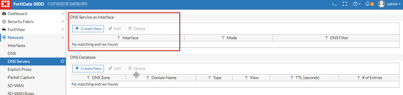 Fortigate dns server настройка